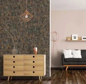 Ravena Contempo 572963-8 Duvar Kağıdı Koyu Kahve Eskitme Desenli