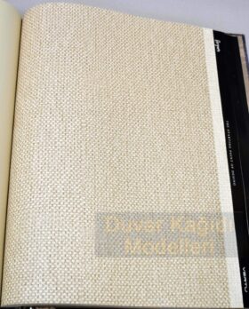 Vertu Bergama 907-4 Duvar Kağıdı Bej Hasır Desenli