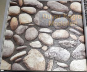 AdaWall Anka 1602-3 Duvar Kağıdı Koyu Kahve Simli Taş 3d