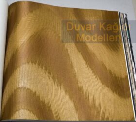 AdaWall Anka 1611-3 Duvar Kağıdı Açık Kahve Geometri Dalgalı