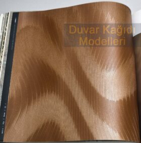 AdaWall Anka 1611-4 Duvar Kağıdı Kahve Geometrik Dalgalı