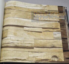 AdaWall Anka 1612-1 Duvar Kağıdı Açık Kahve Ahşap Eskitme