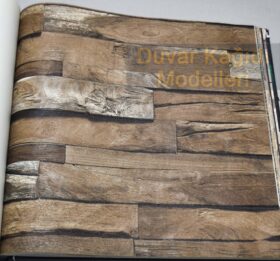 AdaWall Anka 1612-3 Duvar Kağıdı Koyu Kahve Ahşap Eskitme