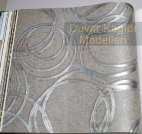 AdaWall Anka 1614-3 Duvar Kağıdı Füme Geometrik Halka