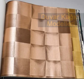 AdaWall Anka 1615-3 Duvar Kağıdı Kahverengi Geometrik 3d