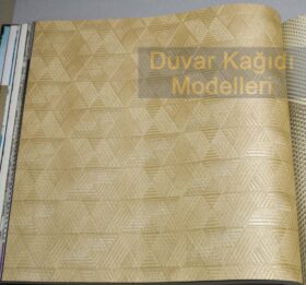 AdaWall Anka 1616-3 Duvar Kağıdı Koyu Krem Geometrik Üçgen