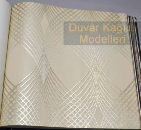 AdaWall Anka 1620-2 Duvar Kağıdı Krem Geometrik Dalgalı