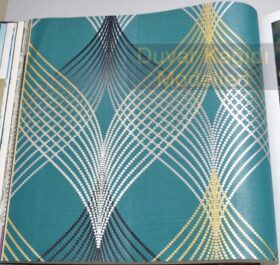 AdaWall Anka 1620-3 Duvar Kağıdı Turkuaz Geometrik Dalgalı