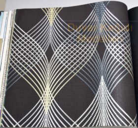 AdaWall Anka 1620-4 Duvar Kağıdı Siyah Geometrik Dalgalı