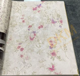 Blumarine N.5 Çiçek Yaprak- bm29026 İtalyan Duvar Kağıdı