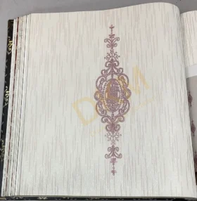 Decowall Armani 3001-01 Duvar Kağıdı Pembe Simli Damask