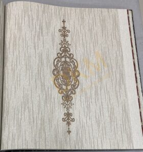 Decowall Armani 3001-04 Duvar Kağıdı Koyu Bej Simli Damask