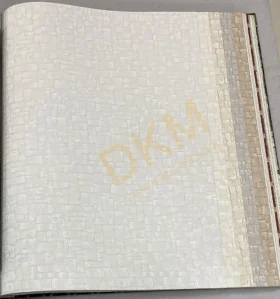 Decowall Armani 3010-01 Duvar Kağıdı Beyaz Simli Taş