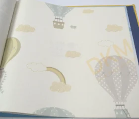 AdaWall Ada Kids 8901-2 Duvar Kağıdı Beyaz Balon