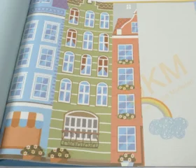 AdaWall Ada Kids 8903-1 Ev Desenli Gri