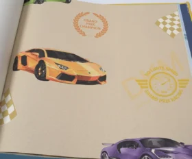 AdaWall Ada Kids 8909-1 Duvar Kağıdı Bej Arabalı