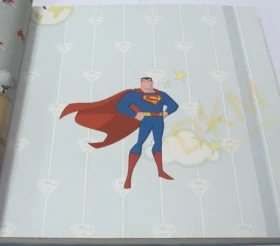 AdaWall Ada Kids 8915-2 Duvar Kağıdı Açık Mavi Süperman