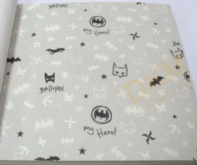 AdaWall Ada Kids 8920-1 Duvar Kağıdı Siyah Batman Gri