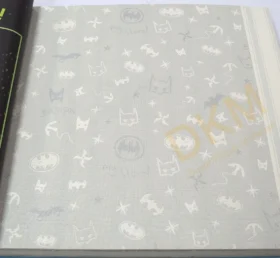 AdaWall Ada Kids 8920-2 Duvar Kağıdı Beyaz Batman Gri