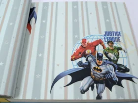 AdaWall Ada Kids 8927-2 Duvar Kağıdı Mavi Süperman Batman Flash