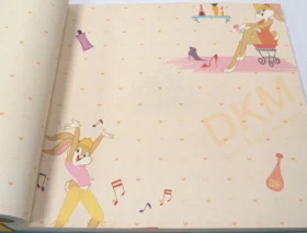 AdaWall Ada Kids 8932-1 Duvar Kağıdı Krem Lola Bunny