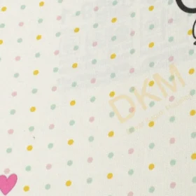 Alternative view of AdaWall Ada Kids 8939-1 Duvar Kağıdı Beyaz Puantiyeli Çizgi Karakterli