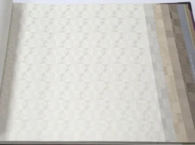 AdaWall Beta 1103-1 Duvar Kağıdı Beyaz Geometrik Desenli