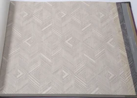 AdaWall Beta 1107-2 Duvar Kağıdı Bej Geometrik Desenli Çizgili