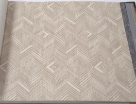 AdaWall Beta 1107-3 Duvar Kağıdı Koyu Bej Geometrik Desenli Çizgili