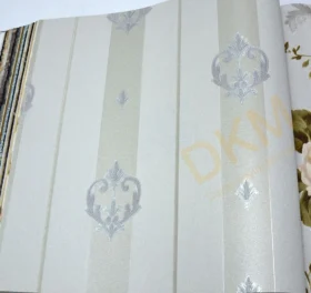 AdaWall Seven 7804-3 Duvar Kağıdı Gri Damask Desen Çizgili