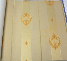 AdaWall Seven 7804-4 Duvar Kağıdı Koyu Bej Damask Desen Çizgili