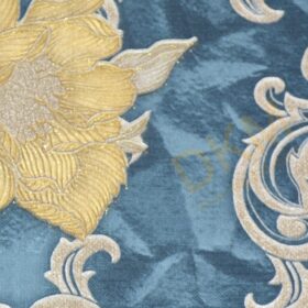 Alternative view of AdaWall Seven 7805-4 Duvar Kağıdı Koyu Yeşil Simli Çiçek Desenli