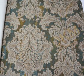 AdaWall Seven 7807-4 Duvar Kağıdı Koyu Yeşil Damask Desen