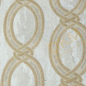 Alternative view of AdaWall Seven 7808-1 Duvar Kağıdı Açık Bej Simli Geometrik Zincir Desen