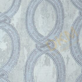 Alternative view of AdaWall Seven 7808-2 Duvar Kağıdı Açık Mavi Simli Geometrik Zincir Desen