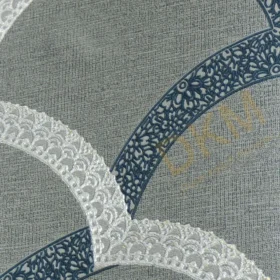 Alternative view of AdaWall Seven 7811-3 Duvar Kağıdı Koyu Gri Simli Dalga Desenli