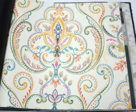AdaWall Tropicano 9901-3 Duvar Kağıdı Renkli Damask Desen