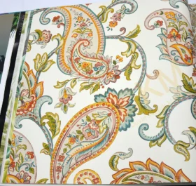 AdaWall Tropicano 9903-5 Duvar Kağıdı Renkli Simli Vintage