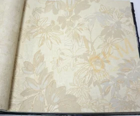 AdaWall Tropicano 9907-2 Duvar Kağıdı Krem Yaprak Desenli