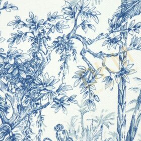 Alternative view of AdaWall Tropicano 9909-2 Duvar Kağıdı Mavi Ağaç Desenli Tropikal