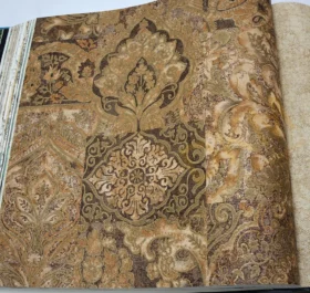 AdaWall Tropicano 9911-4 Duvar Kağıdı Kahverengi Damask Desen Modern