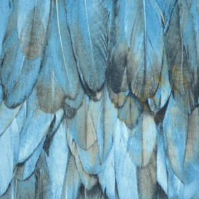 Alternative view of AdaWall Tropicano 9913-3 Duvar Kağıdı Mavi Kuş Tüyü Desen