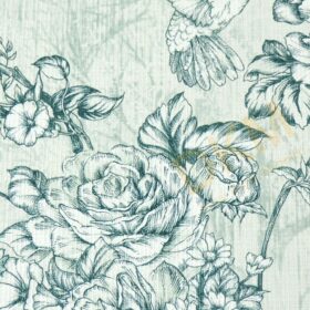 Alternative view of AdaWall Tropicano 9914-3 Yeşil çiçek desenli duvar kağıdı