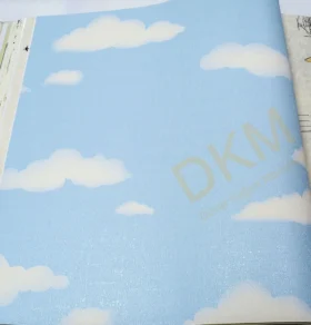 DecoWall Deco Junior 1215-01 mavi bulutlu Duvar Kağıdı