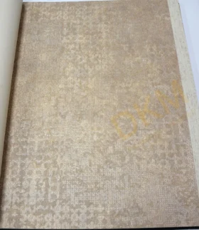 Decowall Orlando 1504-04 Duvar Kağıdı Koyu Krem Simli Eskitme Desenli