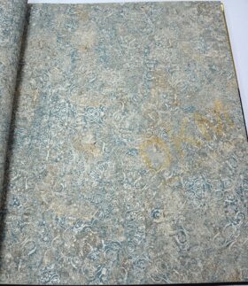 Decowall Orlando 1505-01 Duvar Kağıdı Mavi Eskitme Desenli Simli