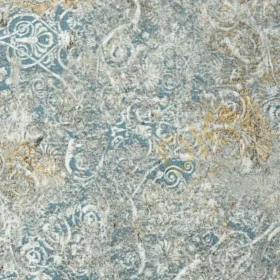 Alternative view of Decowall Orlando 1505-01 Duvar Kağıdı Mavi Eskitme Desenli Simli