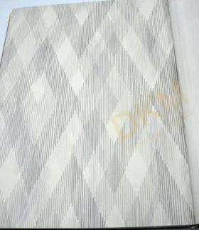 Decowall Orlando 1507-06 Duvar Kağıdı Gri Geometrik Desenli Çizgili