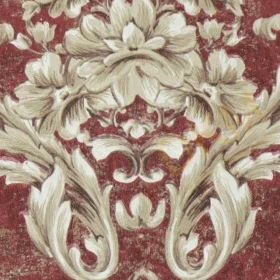 Alternative view of Decowall Retro 5001-02 Duvar Kağıdı Bordo Damask Desen