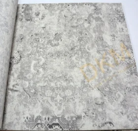 Decowall Retro 5004-03 Duvar Kağıdı Açık Gri Eskitme Desenli